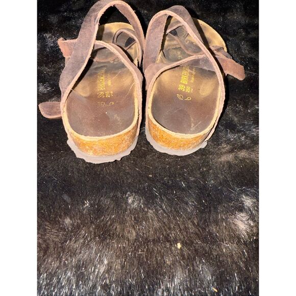 Birkenstock Mayari Mocha Birko-Flor Nubuck Sandals Size 39 8 - Picture 3 of 6